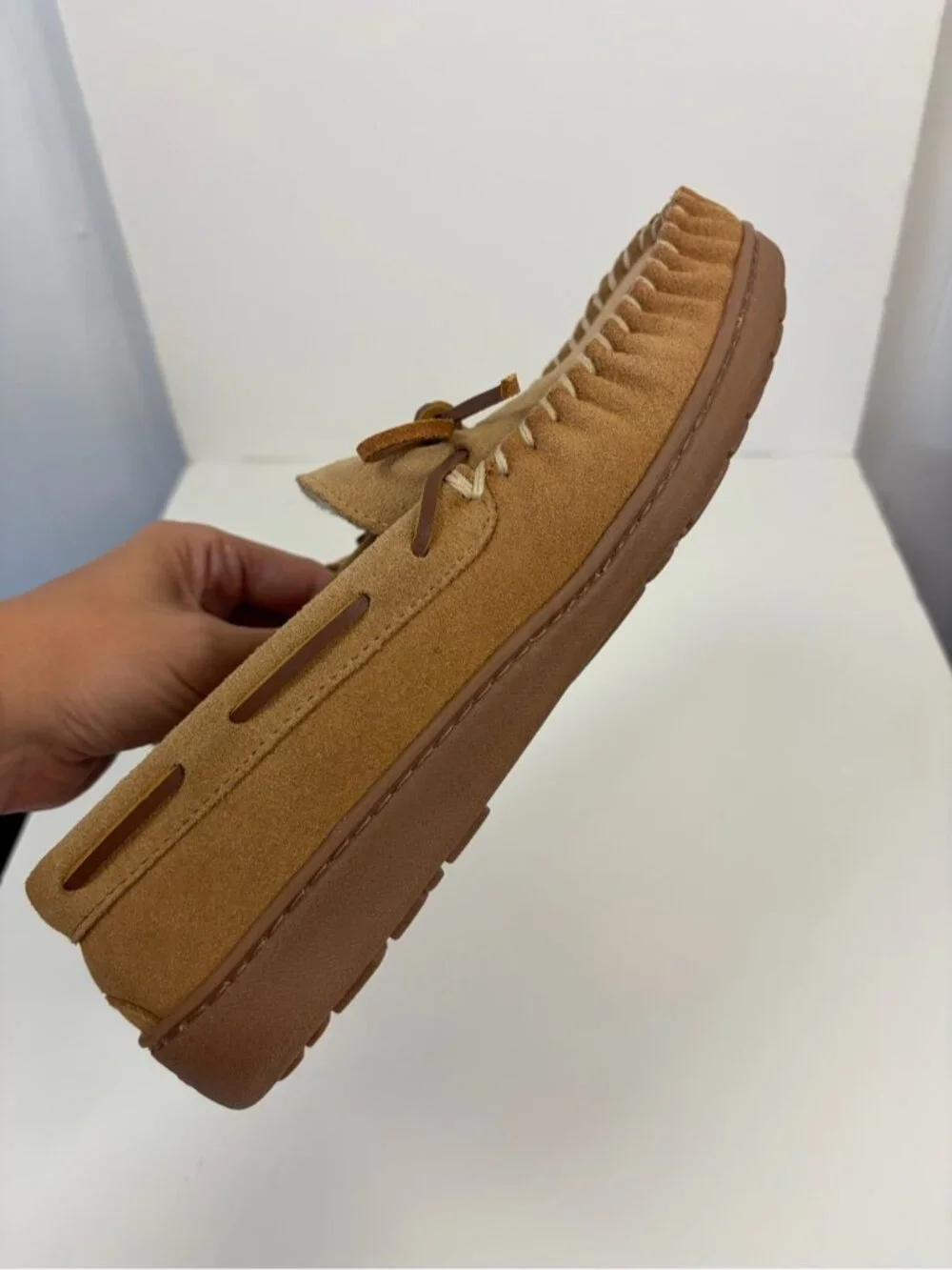 Minnetonka men’s beige